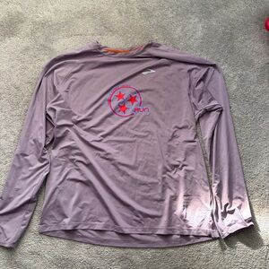 Brooks Lavender and Orange Athletic Shirt